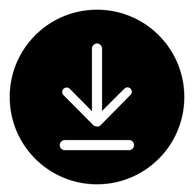 Upload ve Download - vektör simgeler