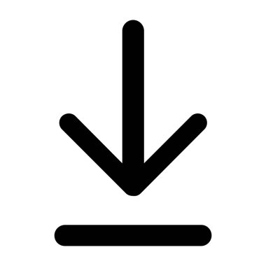 Upload ve Download - vektör simgeler