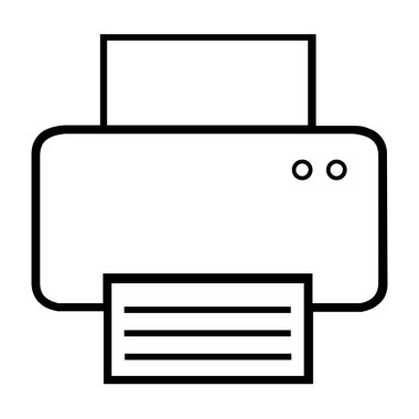 Yazıcı simgelerini - vektör biçimi