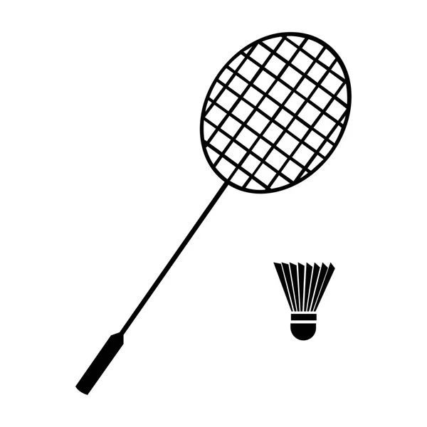 Ícones de Badminton - Formato do vetor — Vetor de Stock