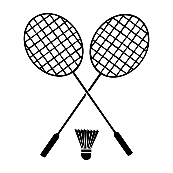 Icone di Badminton - Formato vettoriale — Vettoriale Stock