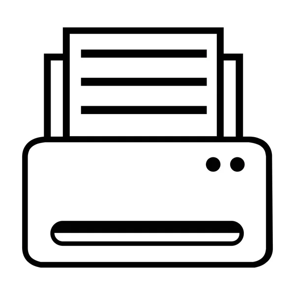 Iconos de impresora - Formato vectorial — Vector de stock