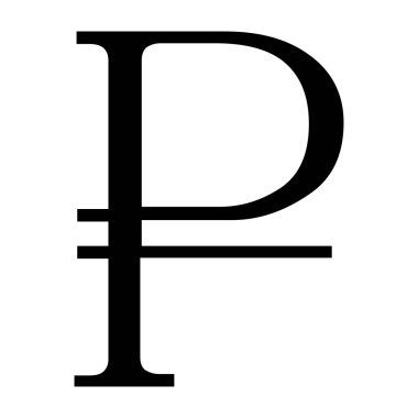 Para birimi simgeleri - vektör biçimi