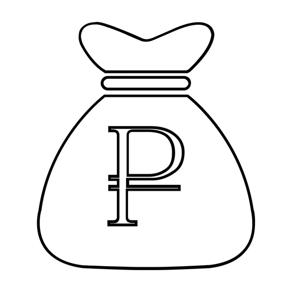 Money Bag Icone - Formato vettoriale — Vettoriale Stock