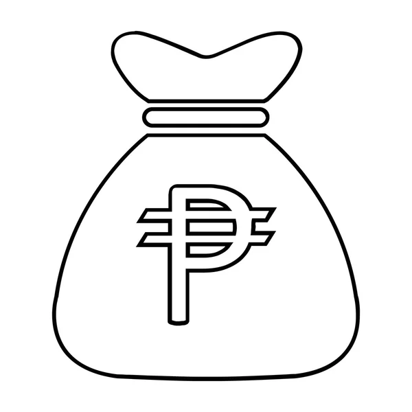 Money Bag Icone - Formato vettoriale — Vettoriale Stock