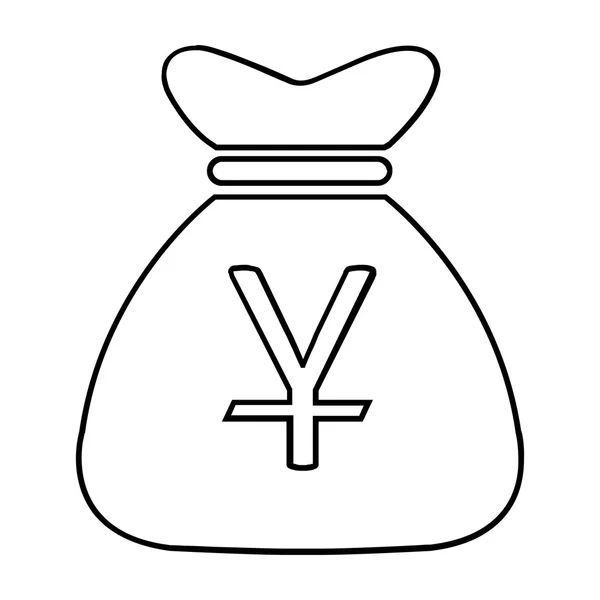 Icônes de sac d'argent Format vectoriel — Image vectorielle