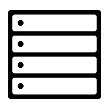 Veritabanı simgeler - vektör biçimi