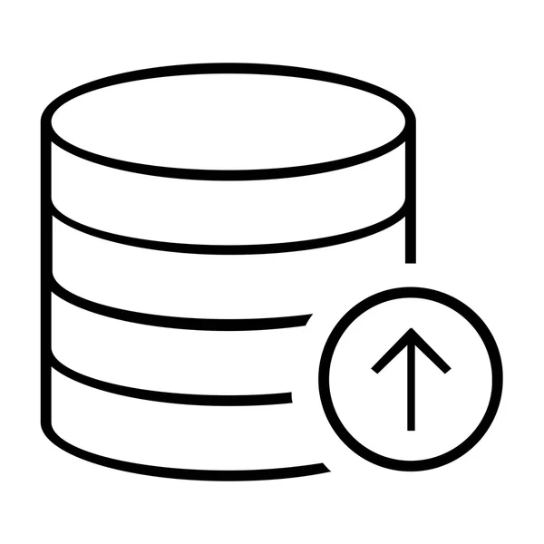 Ícones de banco de dados - Formato vetorial — Vetor de Stock