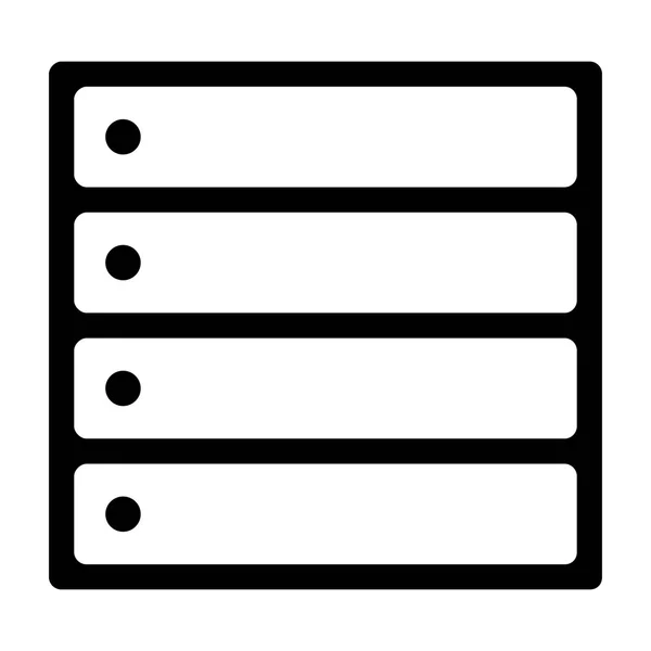 Ícones de banco de dados - Formato vetorial — Vetor de Stock