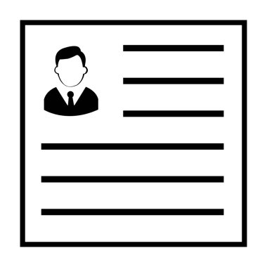 Kullanıcı kimlik kartı - vektör biçimi