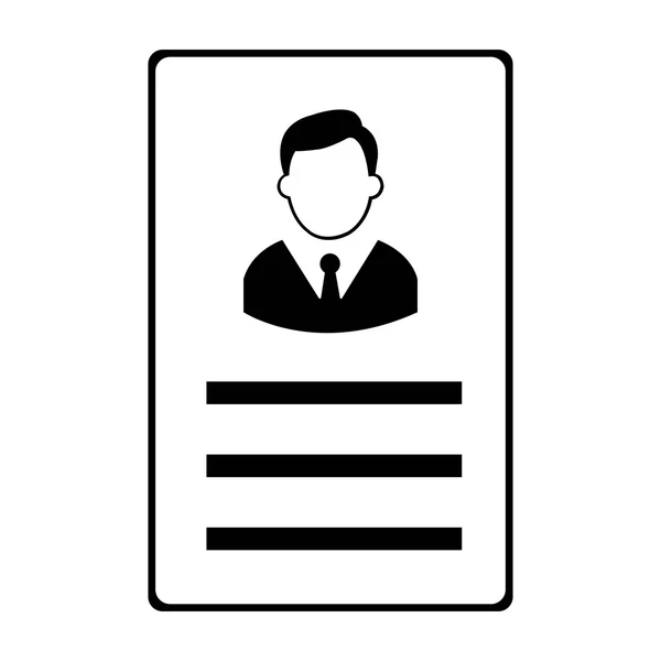 Kullanıcı kimlik kartı - vektör biçimi