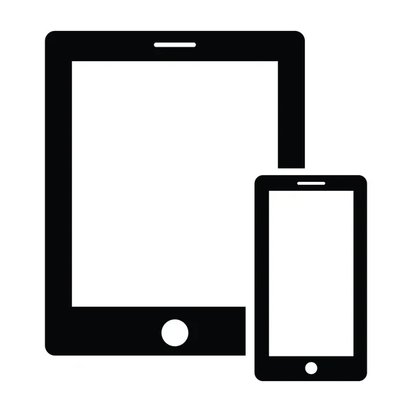 Tablet & Mobile Icons - Vector Format — Stock Vector