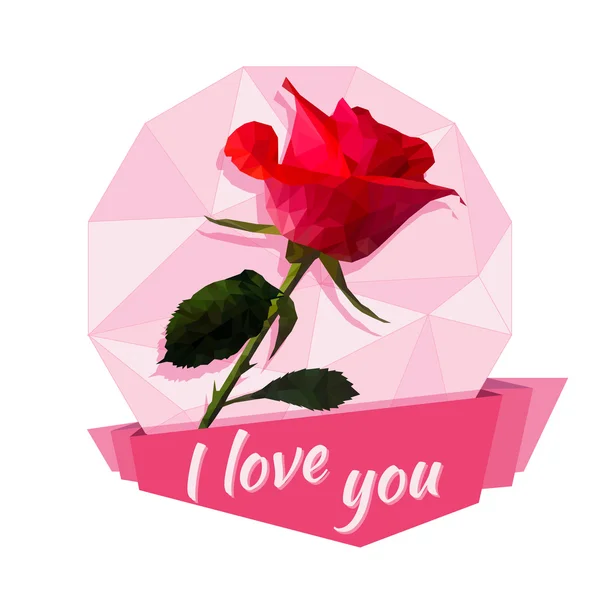 Vektör tebrik kartı veya etiket Sevgililer günü. 