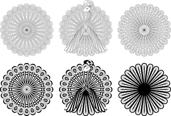 Tek renkli dairesel süsler.