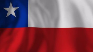 Şili ulusal bayrakları nazikçe sallanıyor, vatansever ruhu sembolize ediyor ve derin kökenli kültürel kimliği canlı kırmızı, beyaz ve mavi kumaşlar arasında hafif meltemde hareket ediyor.