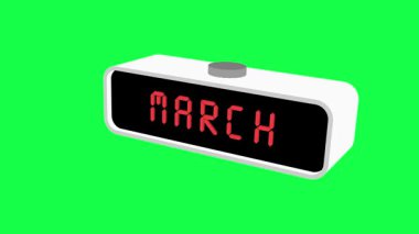 Yeşil ekran arka planında dönen beyaz sanal gerçeklik kulaklığı, krom anahtarlama ve projelerinize eklemek için mükemmel