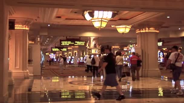 Wynn Casino z ludźmi w Las Vegas — Wideo stockowe