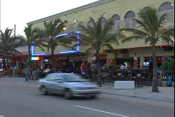 Beach Bar a Miami — Video Stock