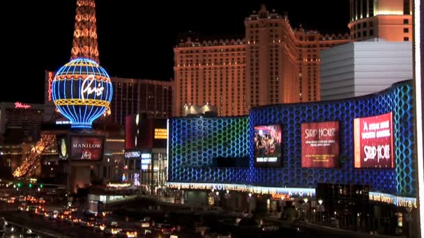 Trafic intens în Las Vegas — Videoclip de stoc