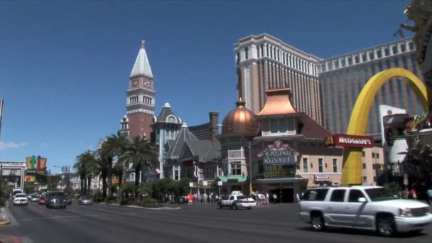 Tráfico en Las Vegas — Vídeo de stock