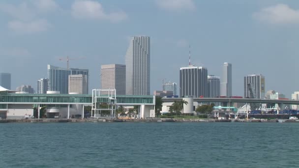 Vista sulla città di Miami — Video Stock