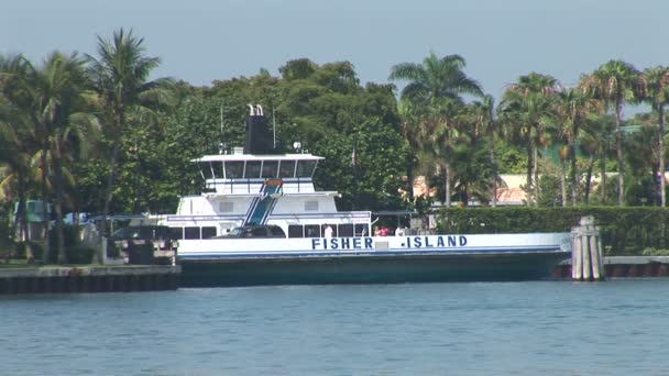 Fisher Island avec ferry — Video
