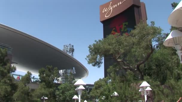 El Hotel Wynn en Las Vegas — Vídeo de stock