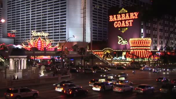 Barbarische Küste in las vegas — Stockvideo