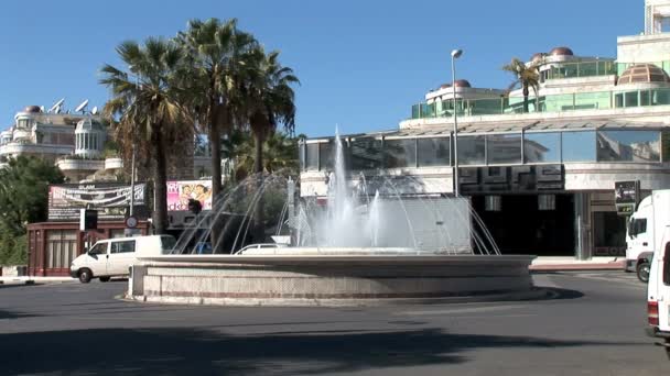 Puerto Banus fontanna w Marbella — Wideo stockowe