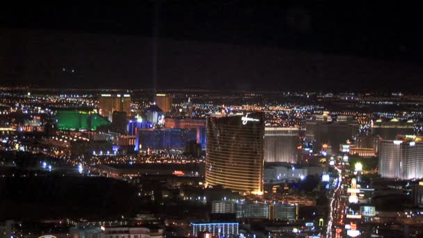 Luchtfoto van las vegas — Stockvideo