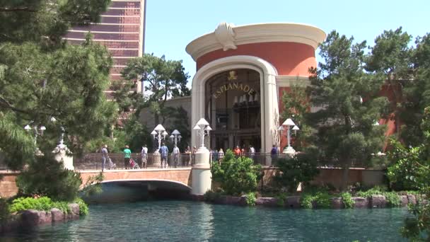 Esplanade im wynn hotel in las vegas — Stockvideo