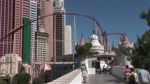 Hotel Nueva York en Las Vegas — Vídeo de stock