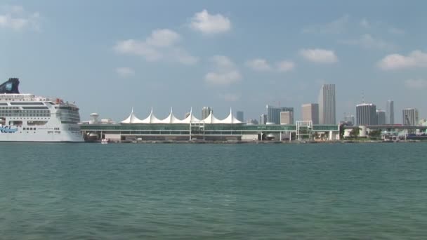 Vista de la ciudad de Miami — Vídeo de stock