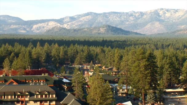 Moteles en el lago Tahoe — Vídeo de stock