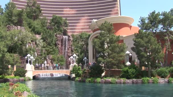 Esplanade im wynn hotel in las vegas — Stockvideo