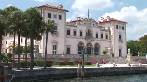 Vizcaya Patio y Villa en Miami — Vídeo de stock