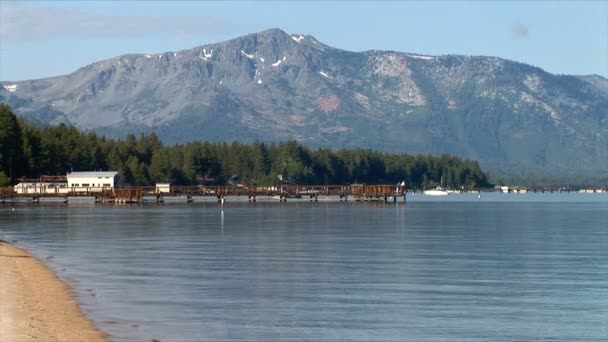 Cais no Lago Tahoe — Vídeo de Stock