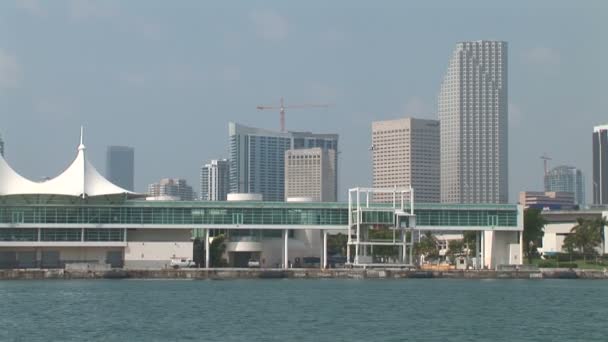 Vista de la ciudad de Miami — Vídeo de stock