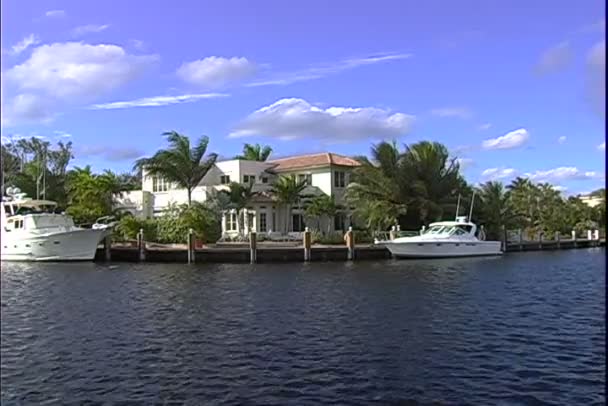 Fort Lauderdale Canal in Florida — Stock Video