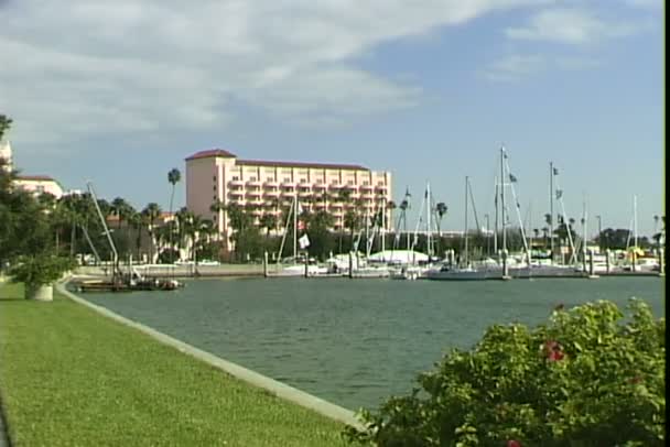 St. Pete Marina in Miami — Stockvideo