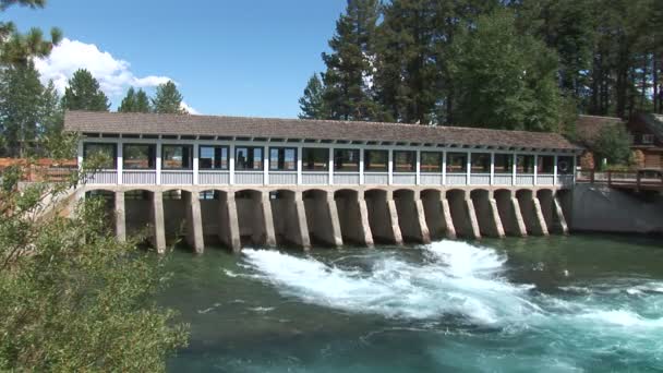 Tahoe City φράγμα — Αρχείο Βίντεο