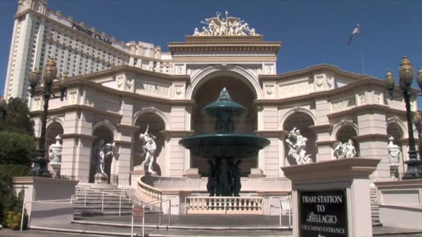 Monte Carlo Hotel Mit Springbrunnen In Las Vegas