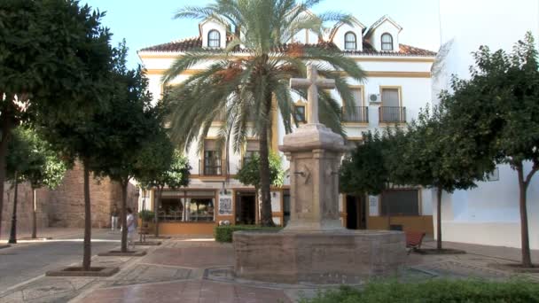 Marbella Gereja Courtyard — Stok Video