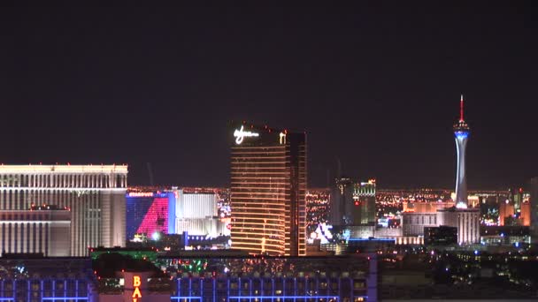 Las Vegas stadsgezicht in het Wynn Hotel — Stockvideo