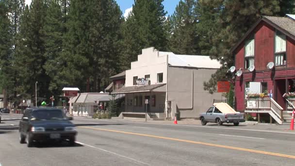 Schräglage Dorf in Nevada — Stockvideo