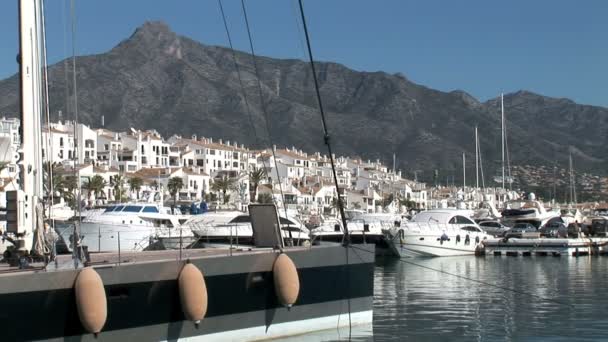 Puerto Banus Marina — Stock Video