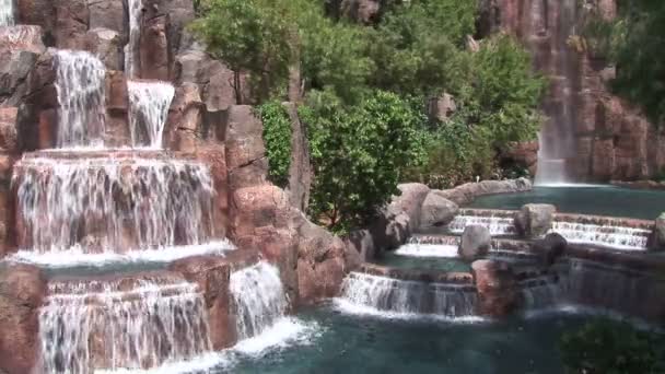 Cachoeira em Wynn Hotel em Las Vegas — Vídeo de Stock