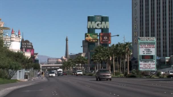 Трафік в Лас-Вегасі — стокове відео