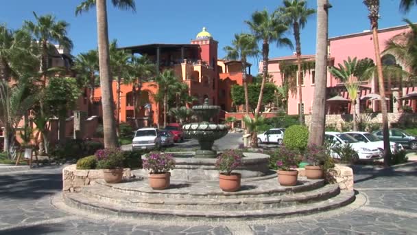 Cabo Resort Fountain — Stock Video