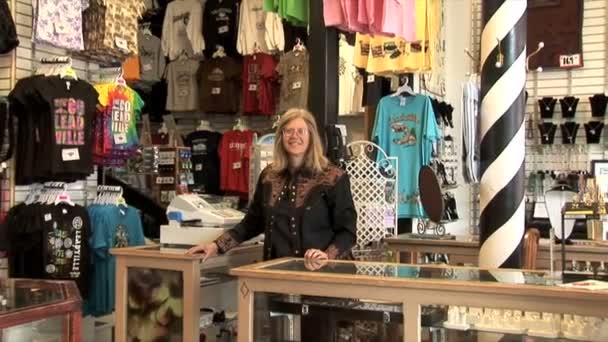 Tienda de souvenirs en Leadville — Vídeos de Stock
